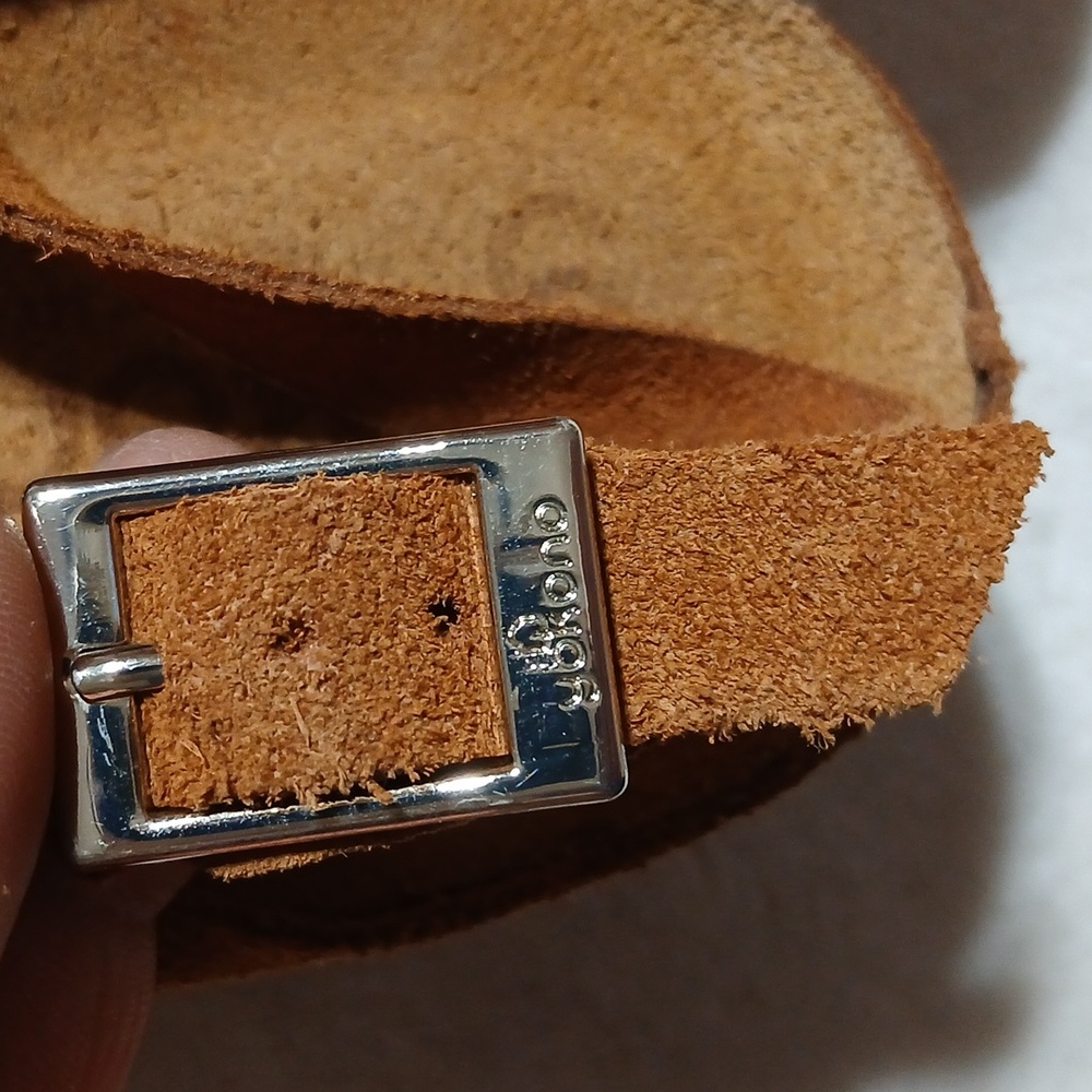 Yokono Mora Suede Cross-Strap Wedge Sandals Size 7.5 - Picture 7 of 7